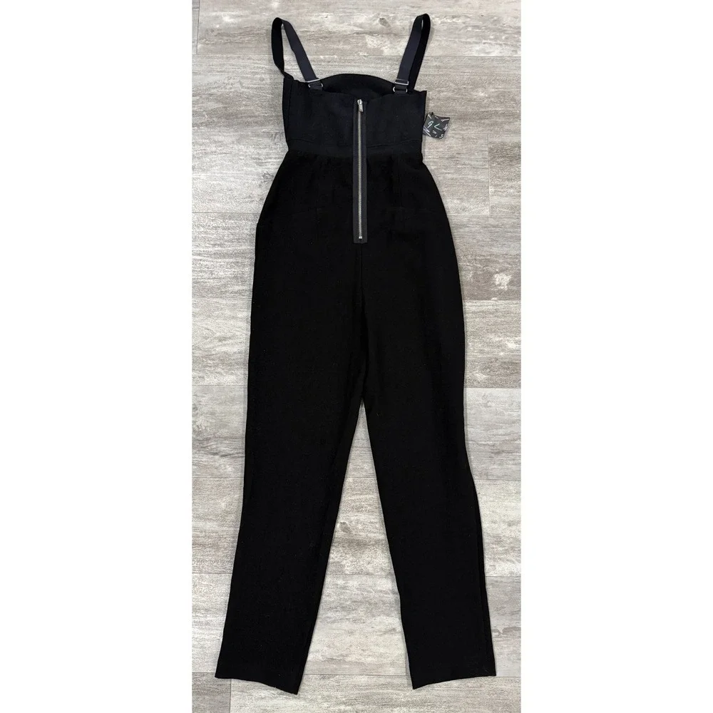 NEW Nasty Gal Bandage Cut Out Black Jumpsuit Womens size XS - Picture 5 of 7